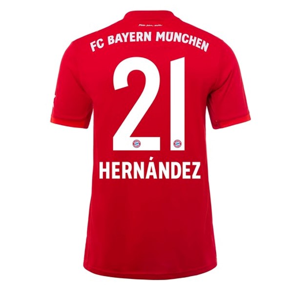 Camiseta Bayern Munich NO.21 Hernández Primera equipación 2019-2020 Rojo